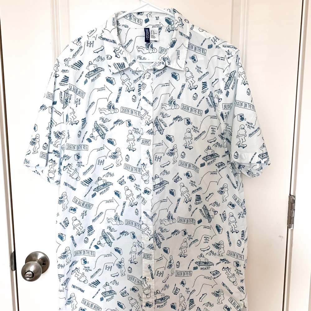 H&M Short Sleeve Shirt With Print